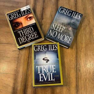 Greg Iles Thriller Book Set, 3 Hardcover Books